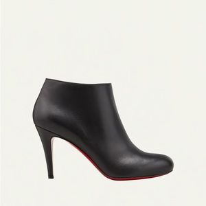 Christian Louboutin 85mm Bella black leather booties 38
